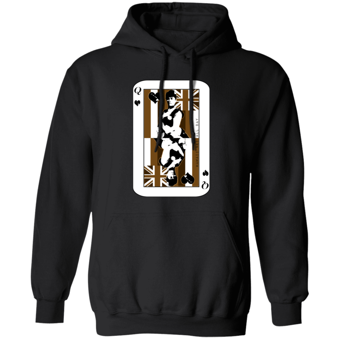 Queen of Hawai'i Liliuokalani Pullover Hoodie by Hawaii Nei All Day