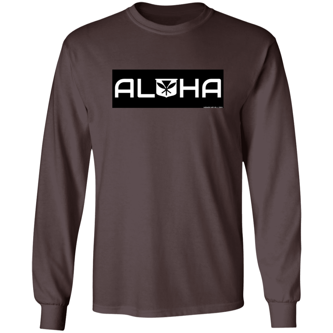 Aloha Kanaka Maoli Blk Rec LS T-Shirt