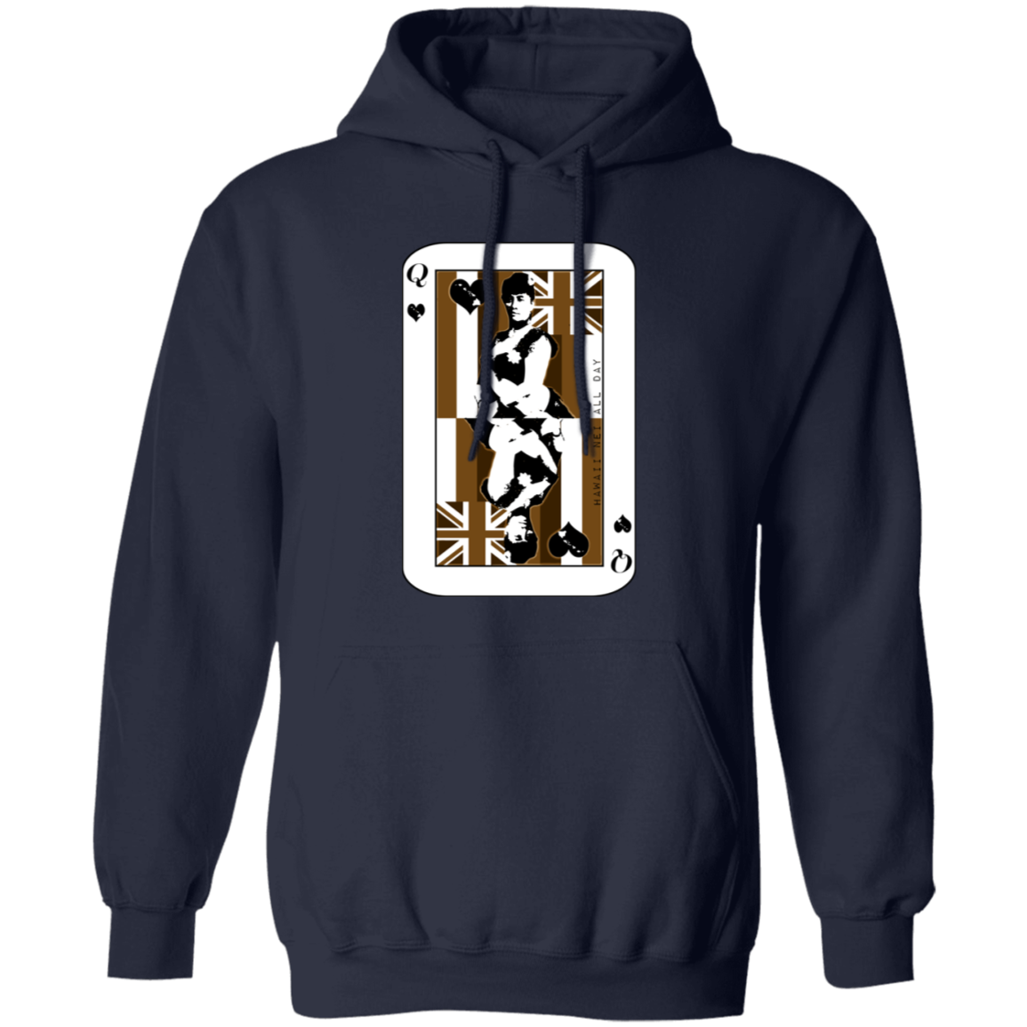 Queen of Hawai'i Liliuokalani Pullover Hoodie by Hawaii Nei All Day