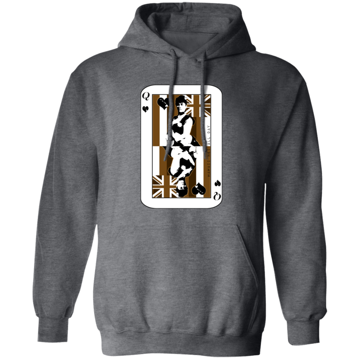 Queen of Hawai'i Liliuokalani Pullover Hoodie by Hawaii Nei All Day