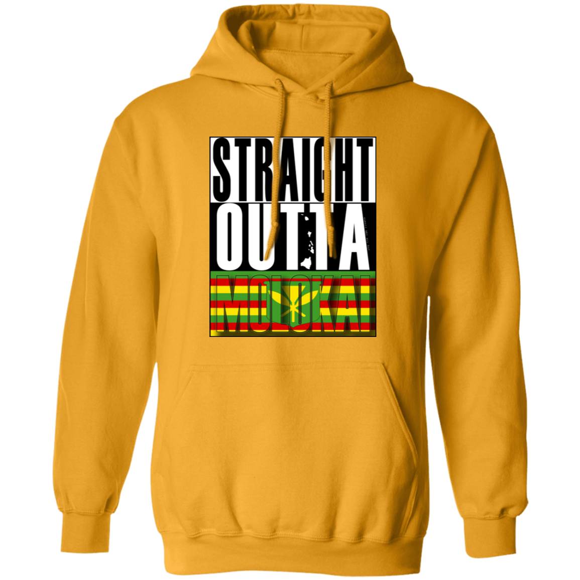 Straight Outta Molokai (Kanaka Maoli) Pullover Hoodie