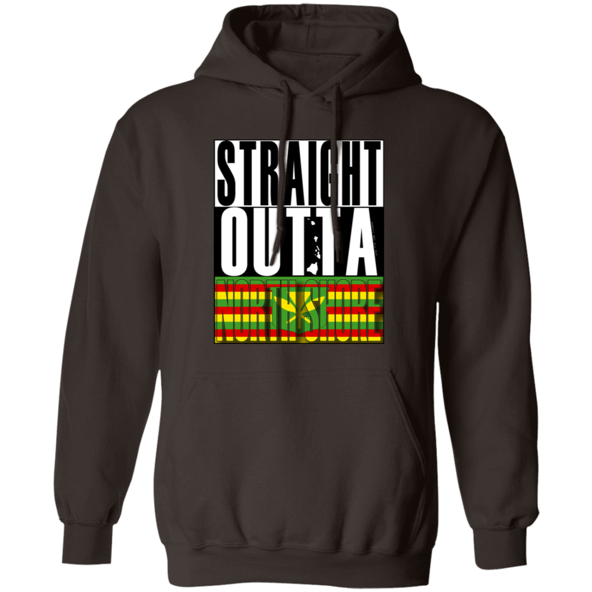 Straight Outta North Shore (Kanaka Maoli) Pullover Hoodie