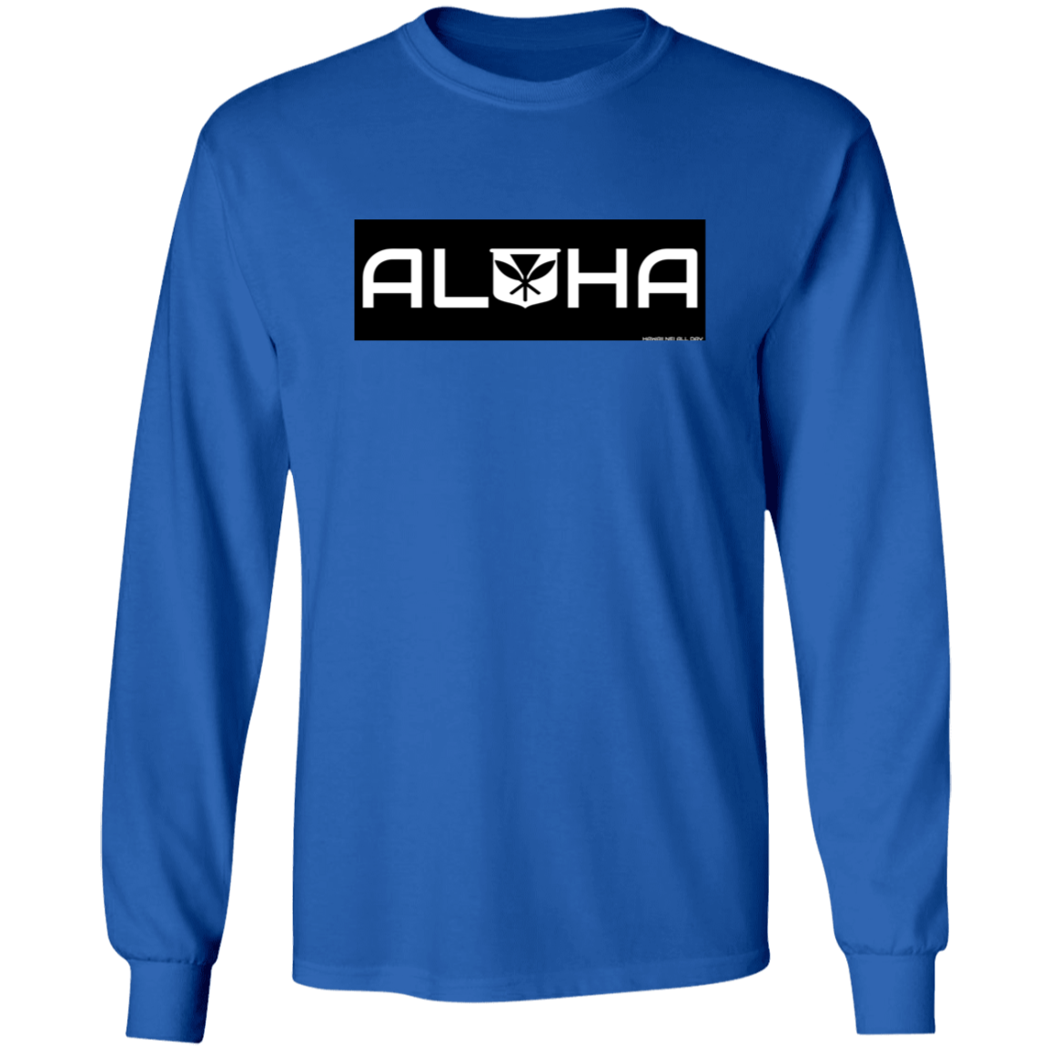 Aloha Kanaka Maoli Blk Rec LS T-Shirt