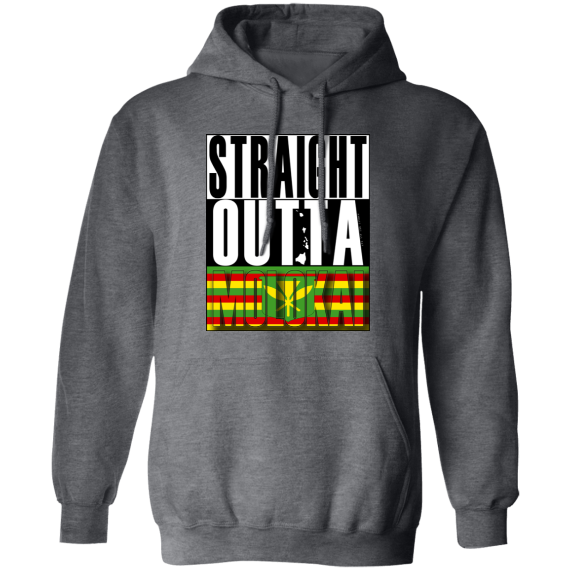 Straight Outta Molokai (Kanaka Maoli) Pullover Hoodie