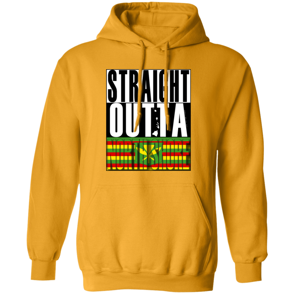 Straight Outta North Shore (Kanaka Maoli) Pullover Hoodie