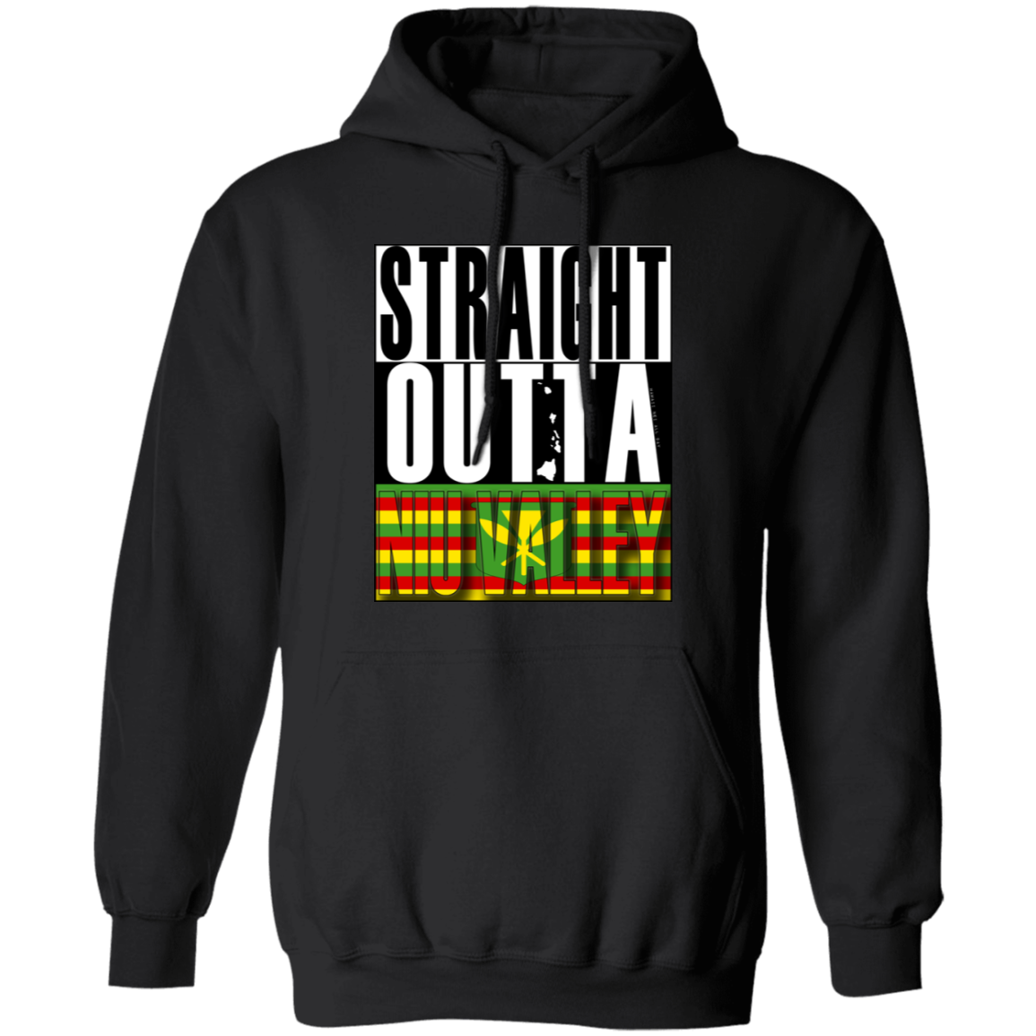 Straight Outta Niu Valley (Kanaka Maoli) Pullover Hoodie