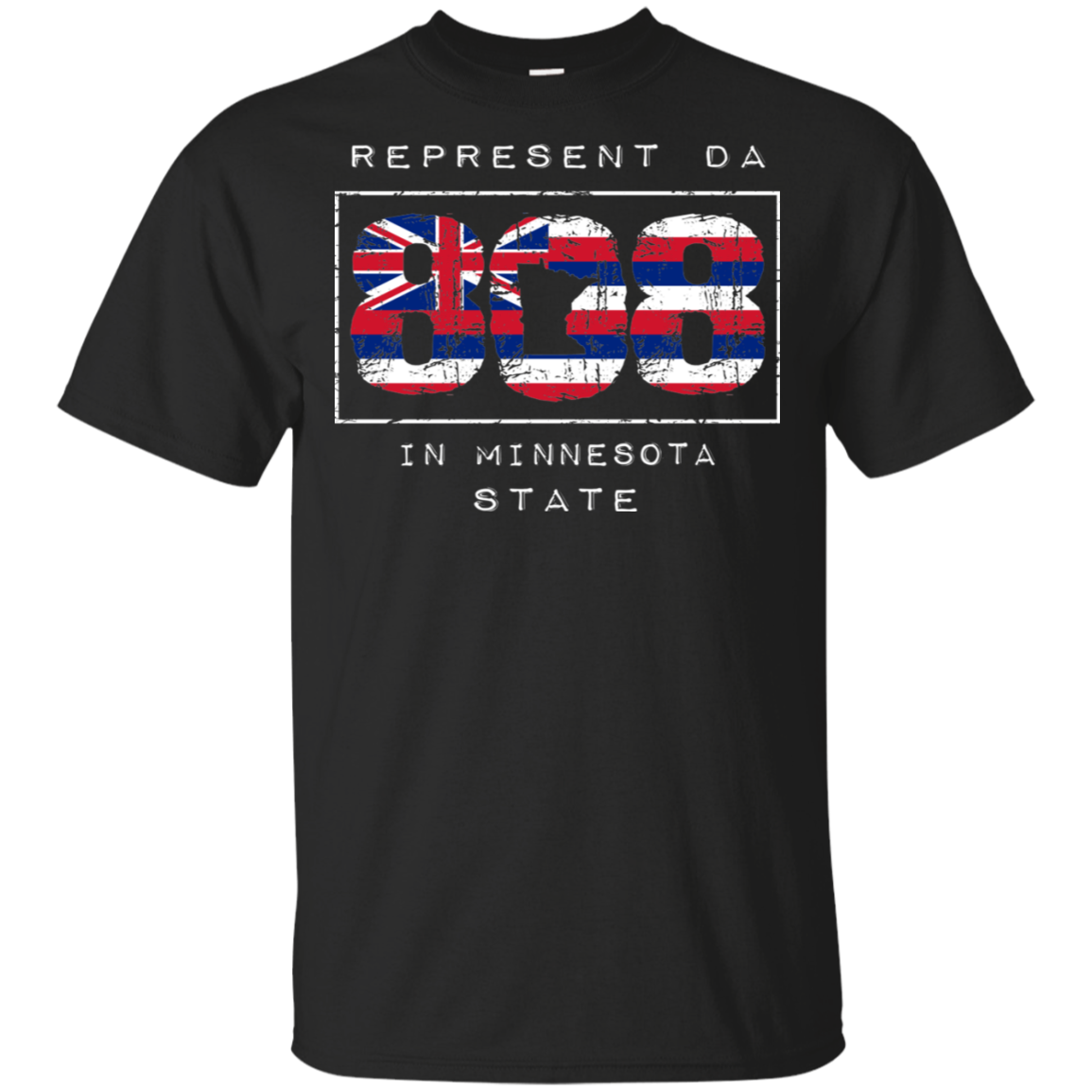 Rep Da 808 In Minnesota State Ultra Cotton T-Shirt, T-Shirts, Hawaii Nei All Day