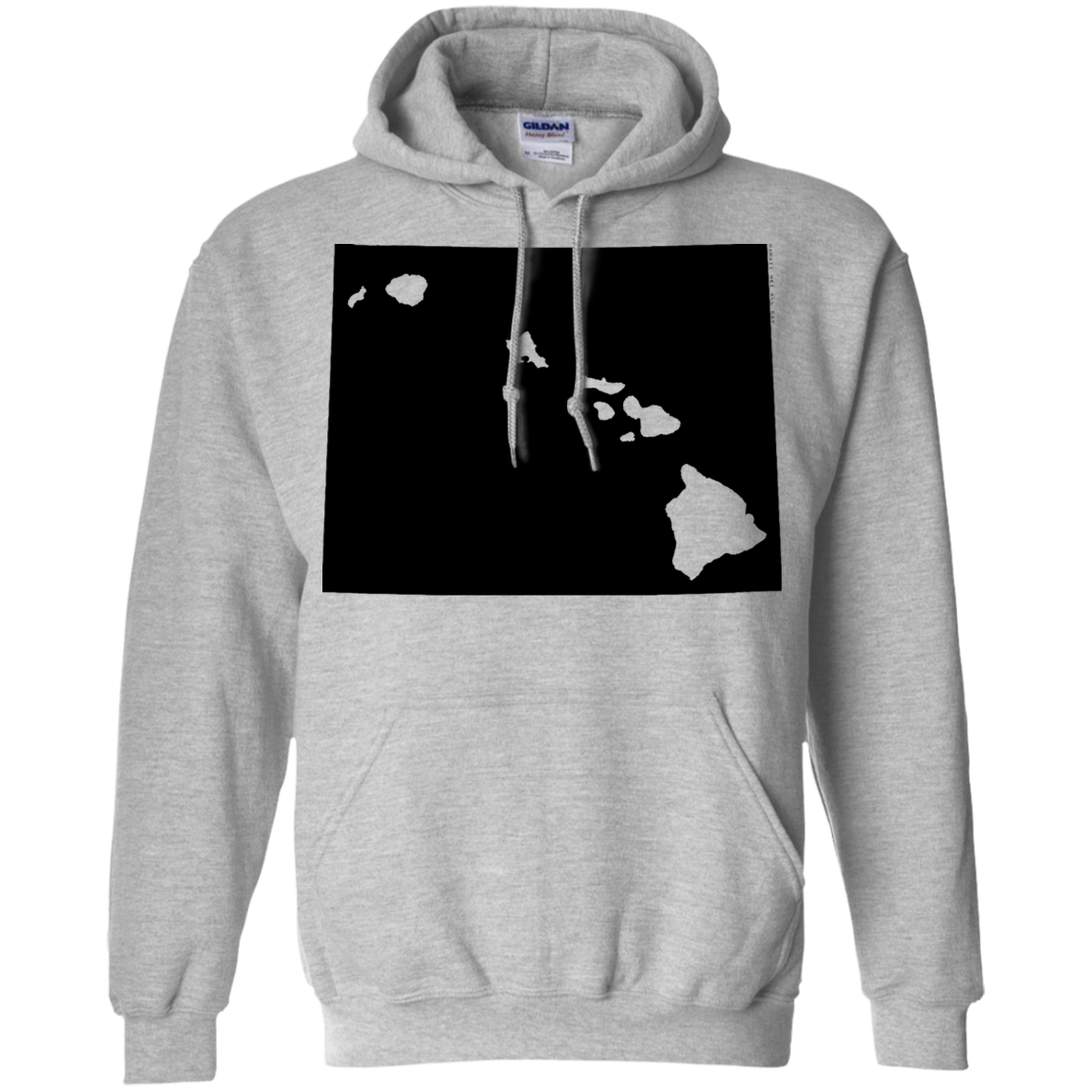 Living in Wyoming with Hawaii Roots Pullover Hoodie 8 oz., Sweatshirts, Hawaii Nei All Day