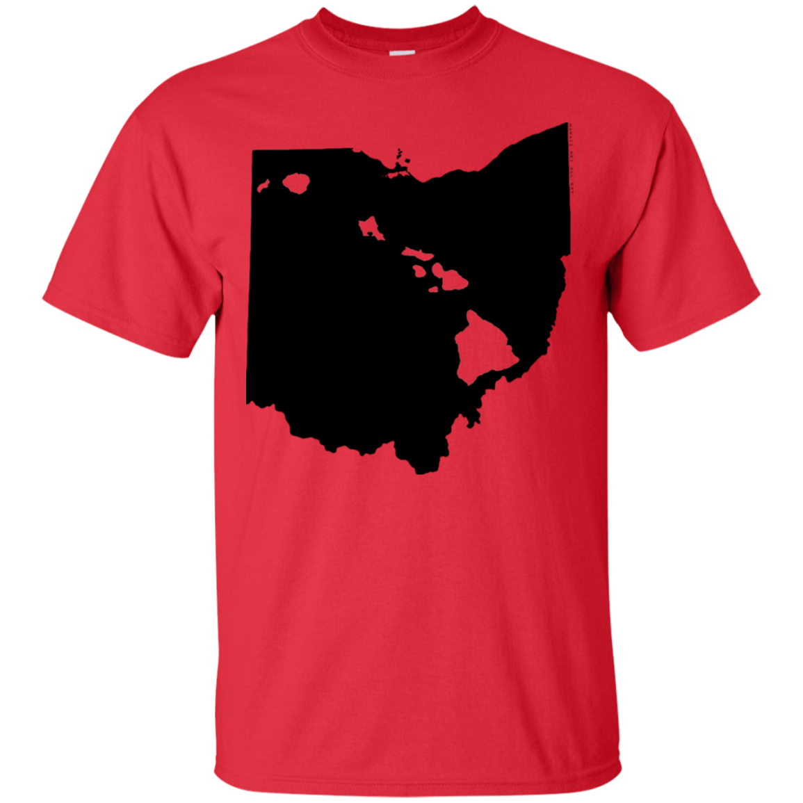 Living in Ohio with Hawaii Roots Ultra Cotton T-Shirt, T-Shirts, Hawaii Nei All Day