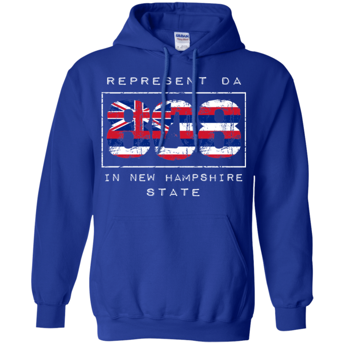 Rep Da 808 In New Hampshire State Pullover Hoodie, Sweatshirts, Hawaii Nei All Day