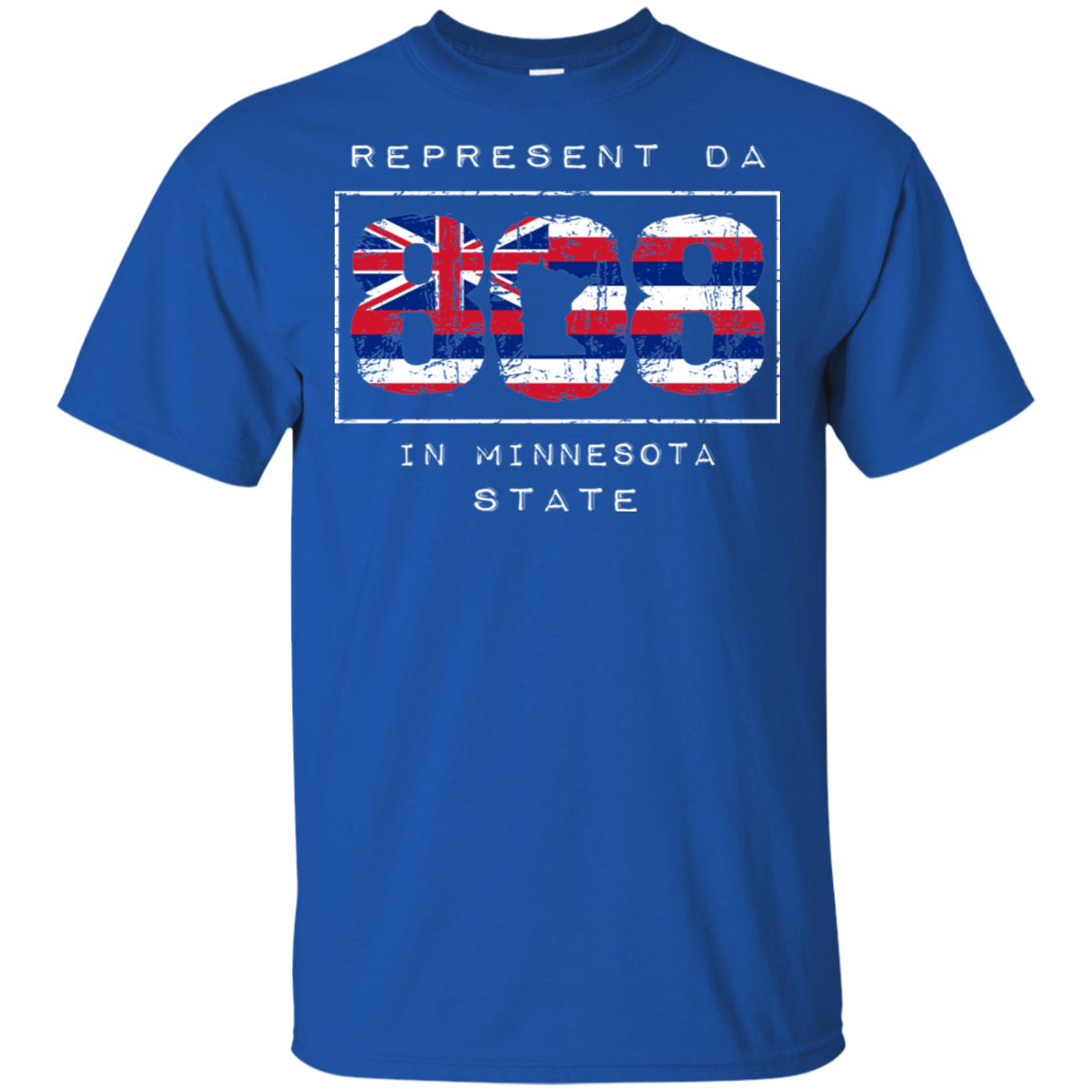 Rep Da 808 In Minnesota State Ultra Cotton T-Shirt, T-Shirts, Hawaii Nei All Day