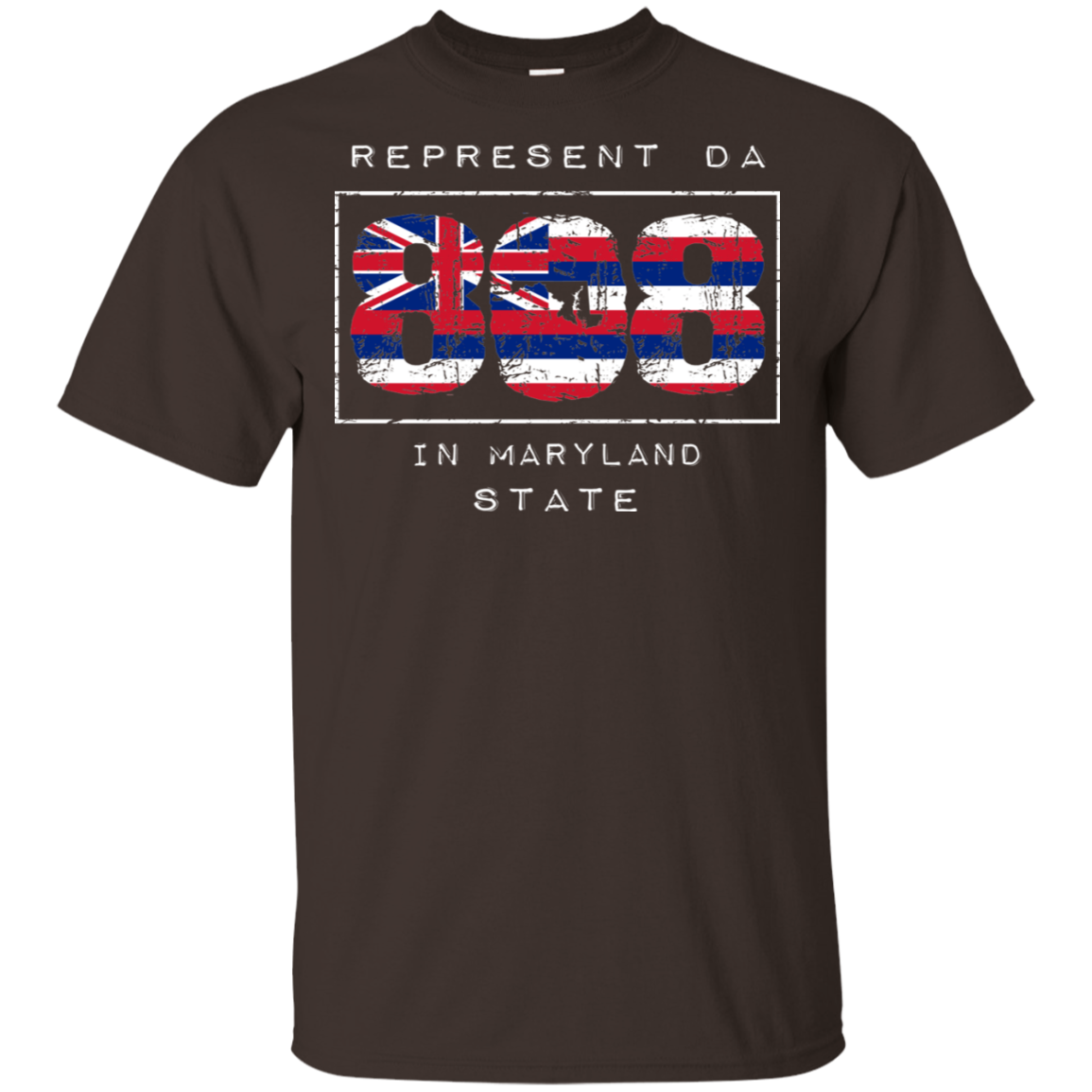 Rep Da 808 In Maryland State Ultra Cotton T-Shirt, T-Shirts, Hawaii Nei All Day