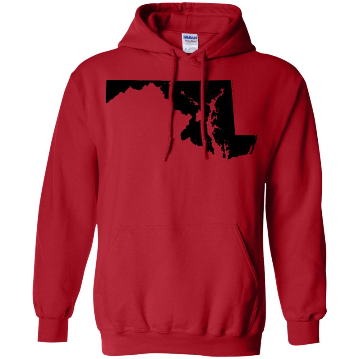 Living in Maryland with Hawaii Roots Pullover Hoodie 8 oz., Sweatshirts, Hawaii Nei All Day