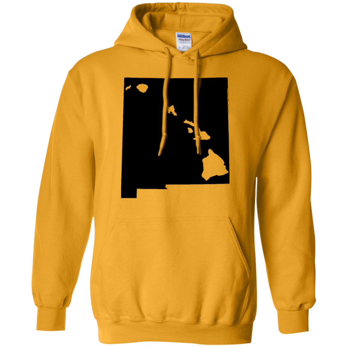 Living in New Mexico with Hawaii Roots Pullover Hoodie 8 oz., Sweatshirts, Hawaii Nei All Day